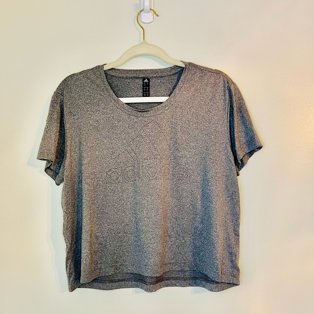 NWOT Adidas Pinhole Logo Crop Top